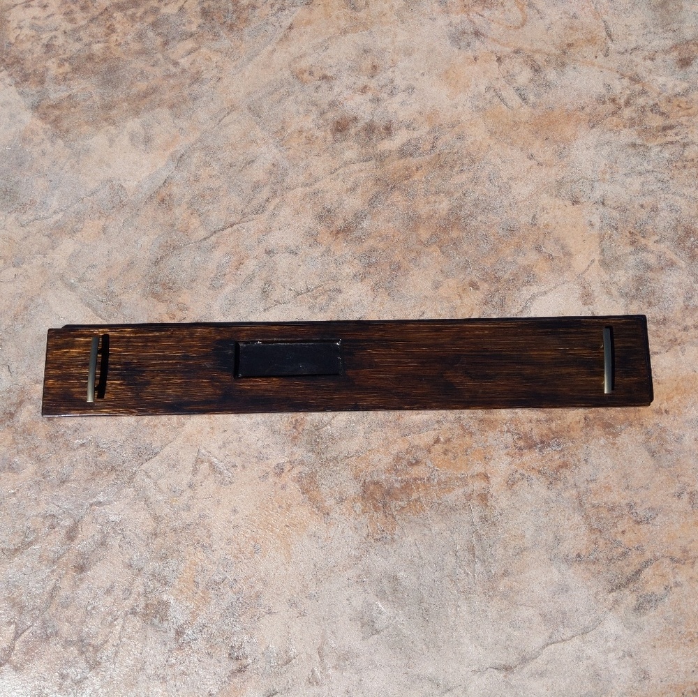 Hand carved and stained bathtub tray - Picture 5 of 7
